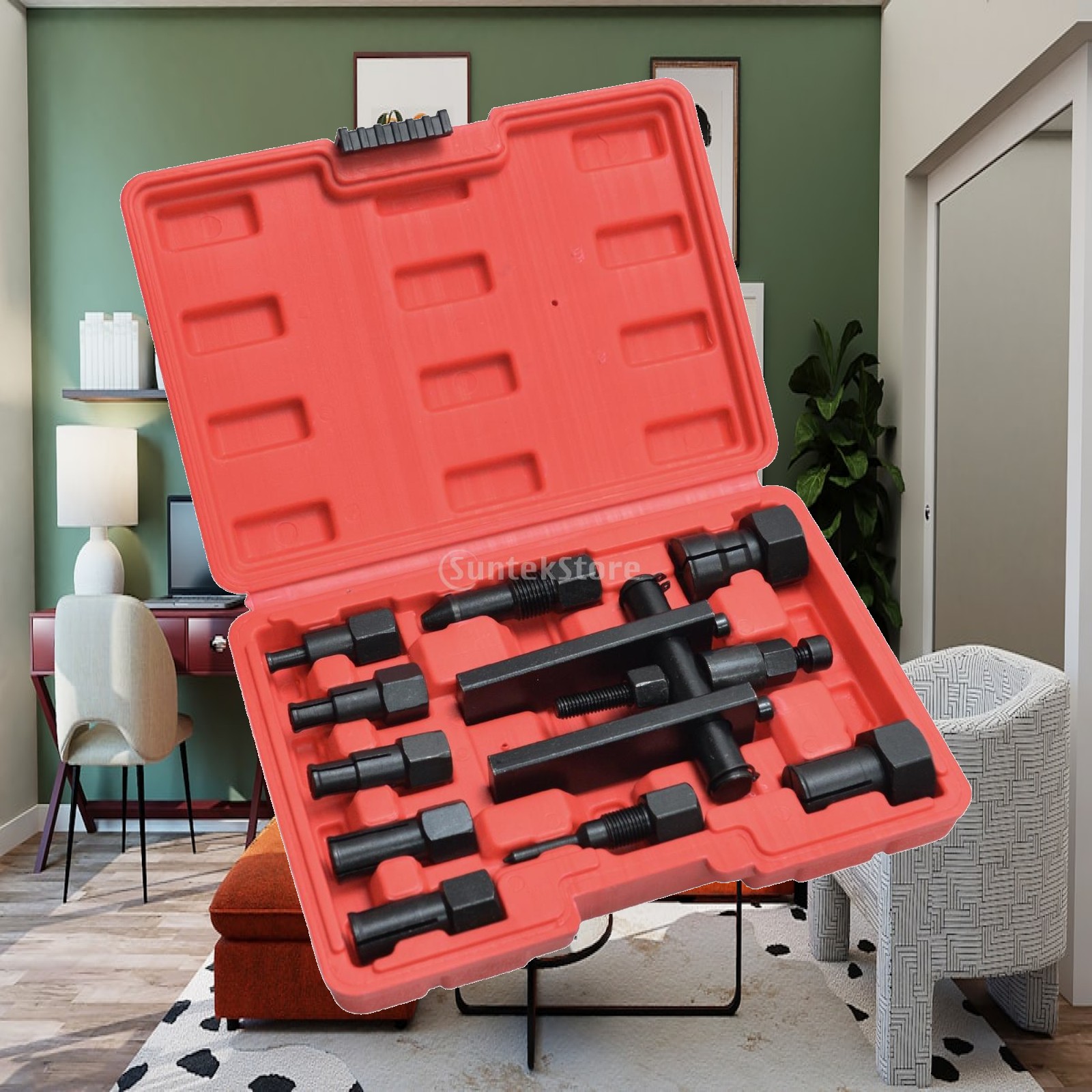 Tools For Garage Workshop - オートバイ用ベアリングプーラー、交換可能なホイールベアリングプーラーツールキット、ネジ式ヘビーデューティー、オートバイ愛好家、ワークショップ、ガレージ向け