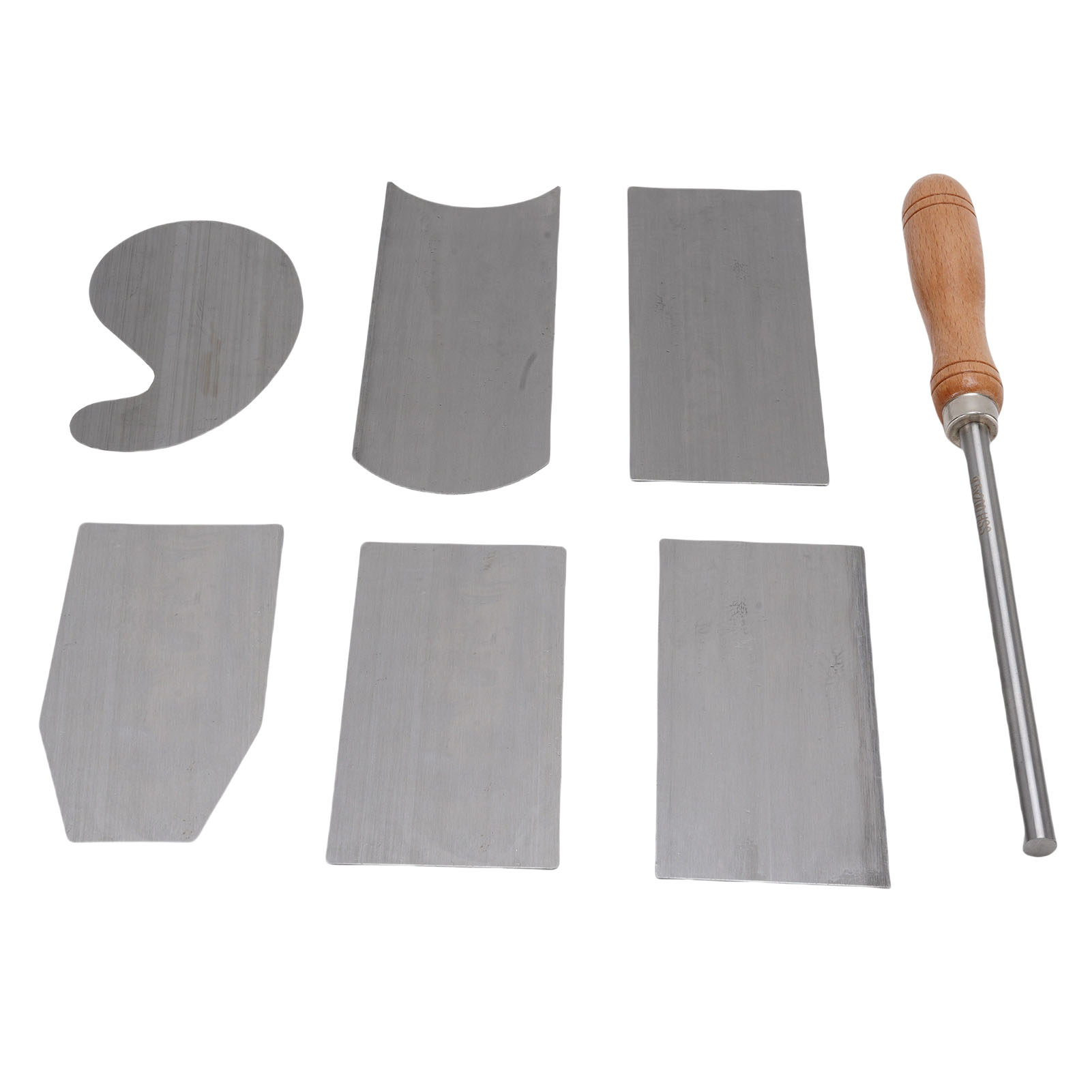 Card Scraper Cabinet - 6個入り 多機能カードスクレーパーセット。木工プロジェクト用のマンガン鋼製キャビネットスクレーパーカードと研磨用具付き。