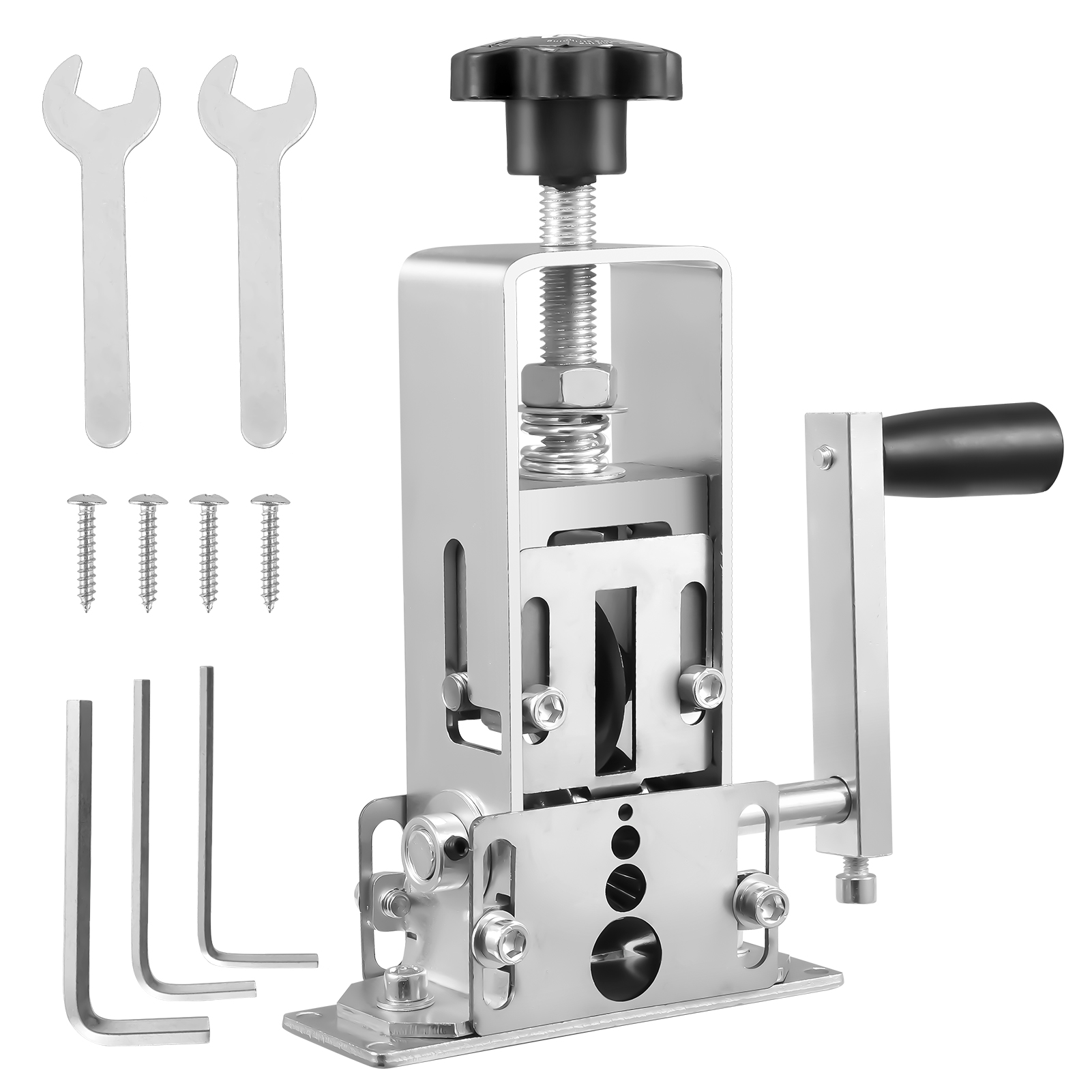 Workshop Tools And Equipment - ポータブルワイヤーストリッパー手動ワイヤーストリッピングツール1-25mmケーブル電動剥離機ハンドクランク付きハンド電動ドリル