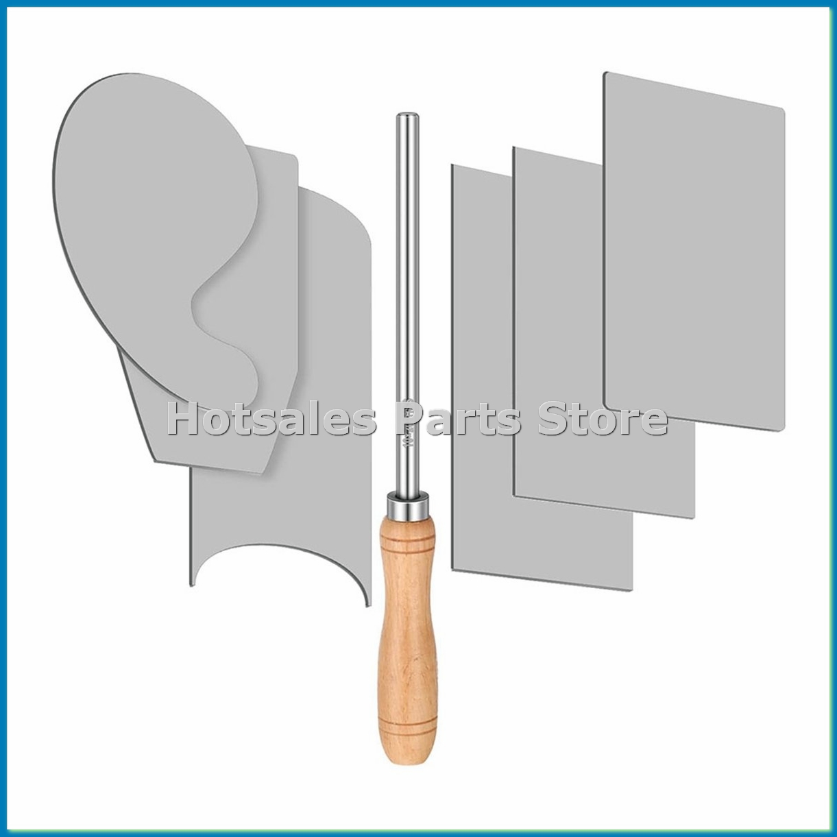 Card Scraper Cabinet - カードスクレーパーバーニッシャーと木工用キャビネットスクレーパーセット6個セット 木工用バーニッシャーには3つの長方形-A79Mが含まれます