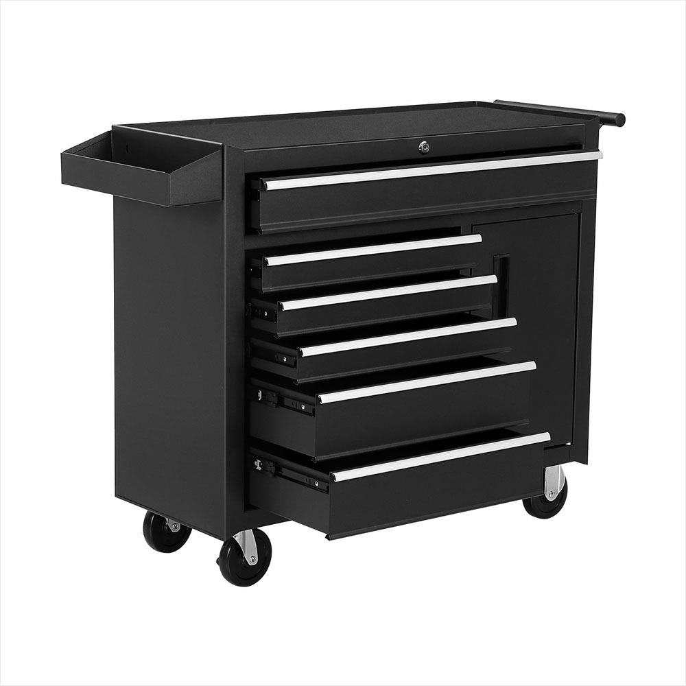 6段引き出しツールボックスチェストキャビネット収納トロリー、 - Workshop Tools Trolley のレビューと価格