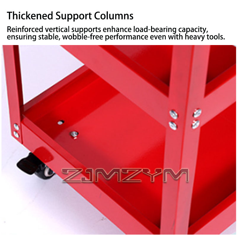 3段式ローリングツールカート、頑丈なスチール製ユーティリティ - Workshop Tools Trolley のレビューと価格