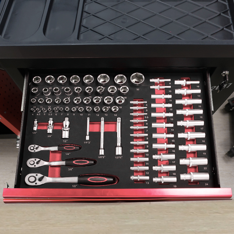 7段引き出しツールトロリー、273個のEVAフォームツールセ - Workshop Tools Trolley のレビューと価格