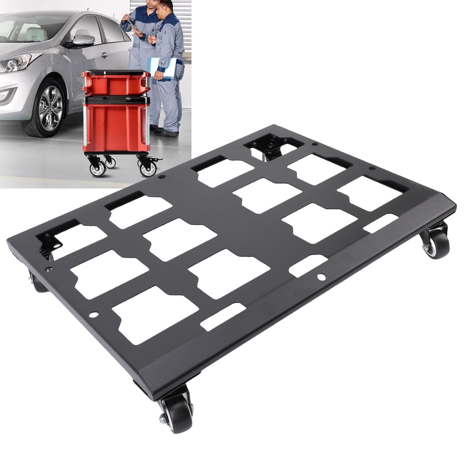 頑丈な構造で、200ポンド（約90kg）の荷重に耐えられる、 - Workshop Tools Trolley のレビューと価格