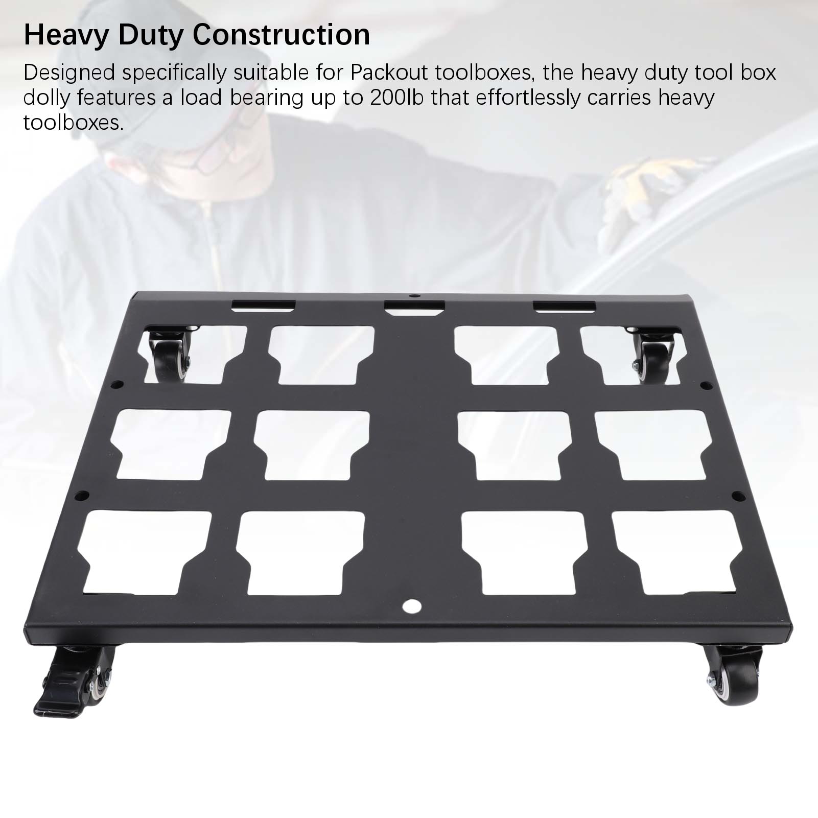 頑丈な構造で、200ポンド（約90kg）の荷重に耐えられる、 - Workshop Tools Trolley のレビューと価格