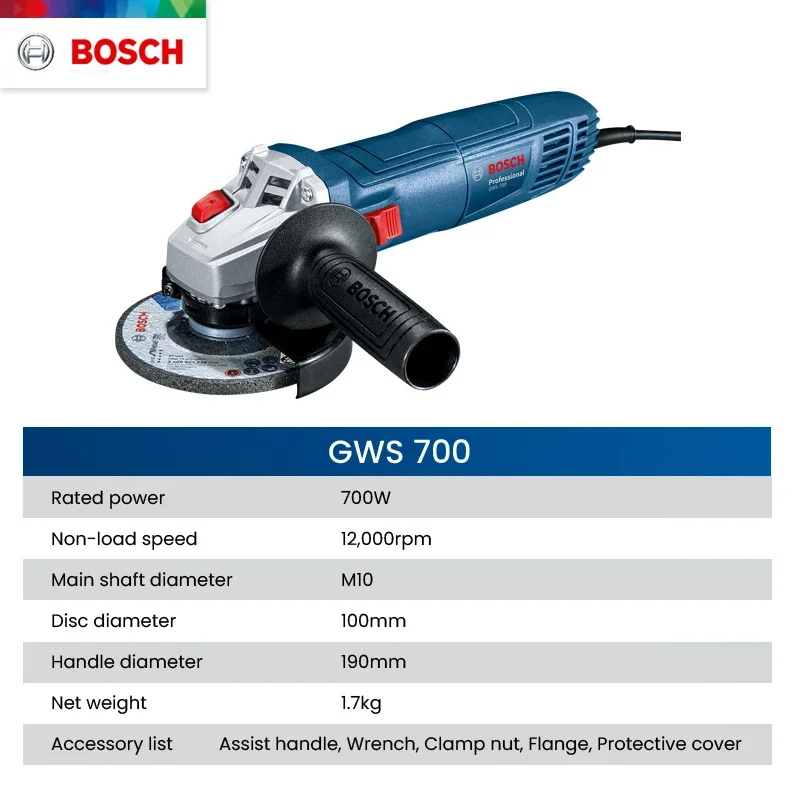 ボッシュ GWS 700 アングルグラインダー 有線 110 - Workshop Tools And Equipment のレビューと価格