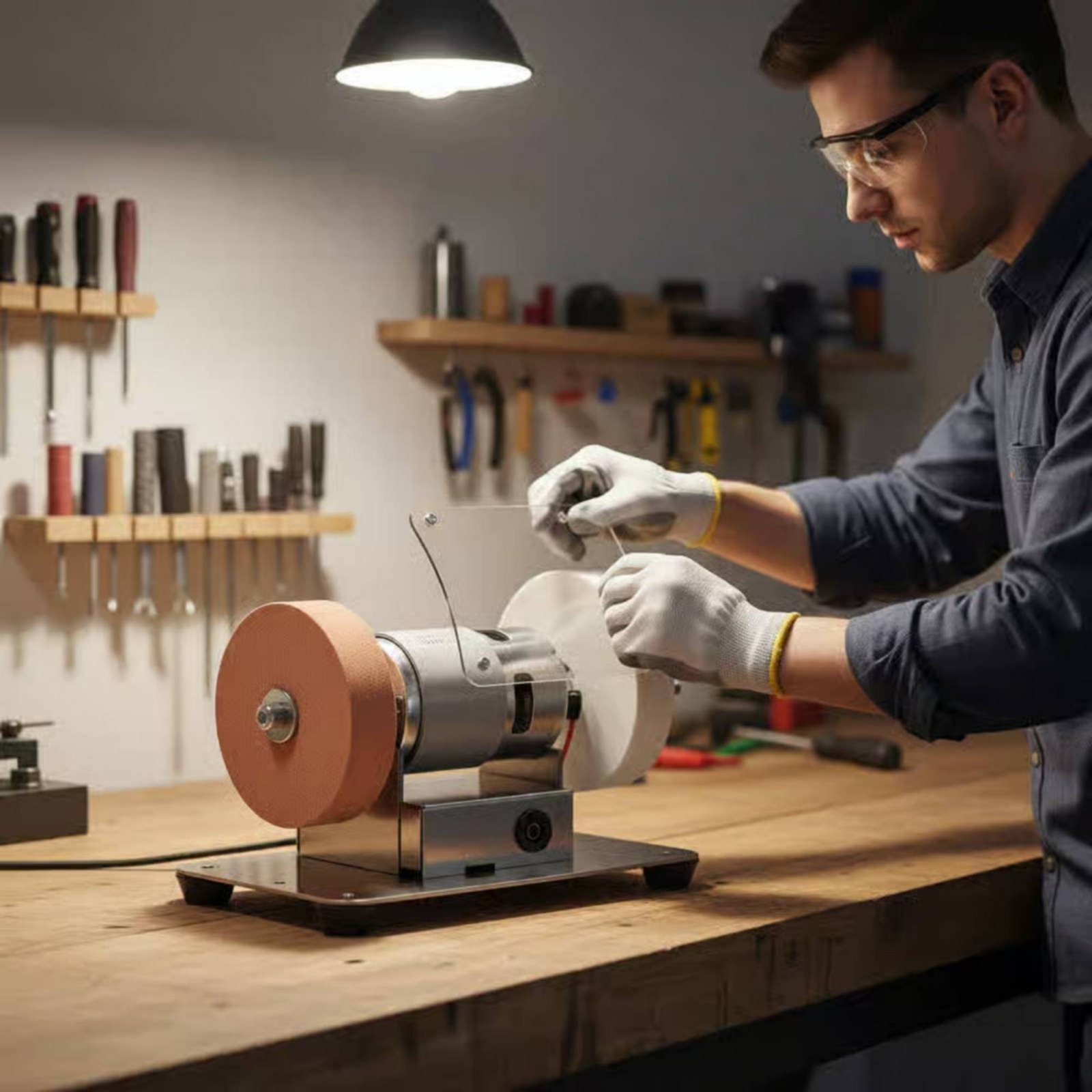 ミニベンチグラインダー多機能小型カウンタートップグラインダー - Tools For Garage Workshop のレビューと価格