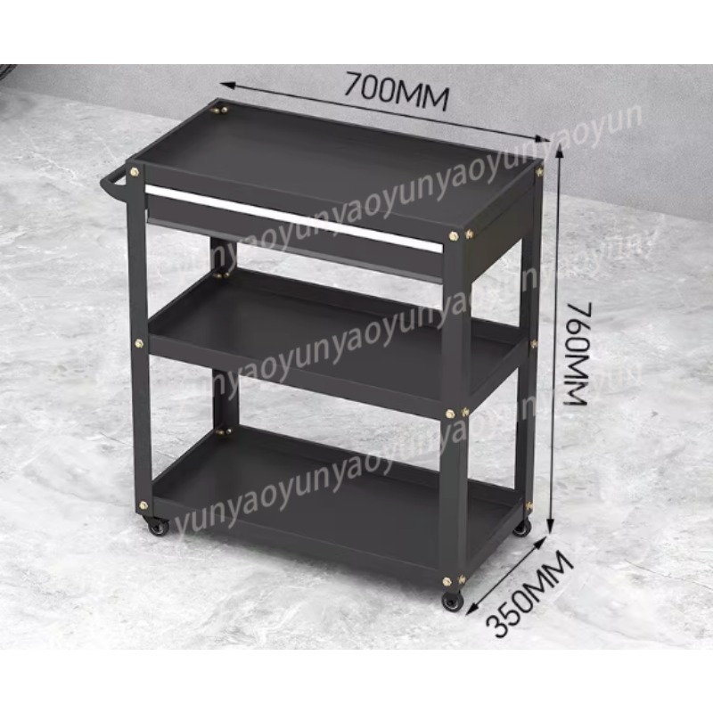 頑丈な3段式ローリングカート、多機能ユーティリティカート、引 - Workshop Tools Trolley のレビューと価格