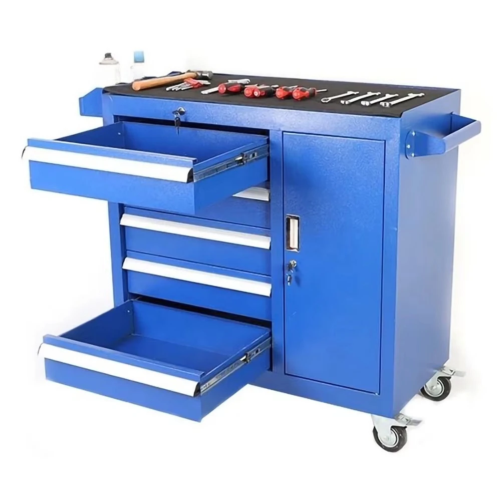 68段引き出し付きローリングツールボックス、作業場ガレージ用 - Workshop Tools Trolley のレビューと価格
