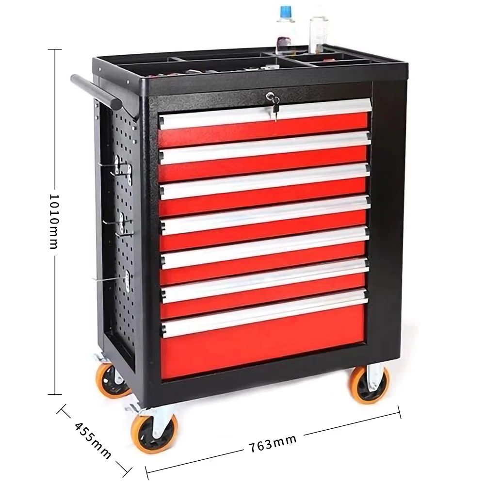 68段引き出し付きローリングツールボックス、作業場ガレージ用 - Workshop Tools Trolley のレビューと価格
