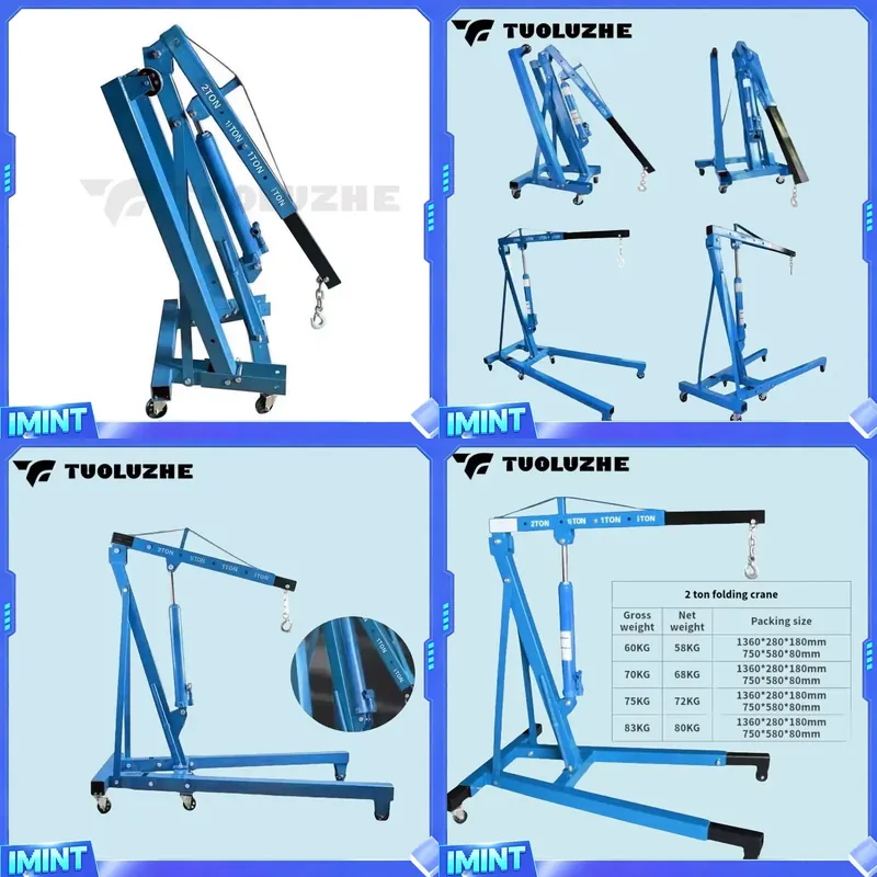 2トン折りたたみ式青色自動車エンジンリフティングツール油圧ク - Workshop Tools And Equipment のレビューと価格